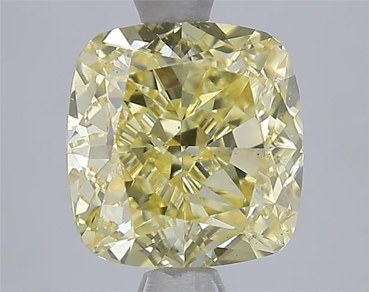 Loose Diamond - CUSHION MODIFIED 3.02ct Fancy Intense Yellow VS1: Loose Diamond - CUSHION MODIFIED 3.02ct Fancy Intense Yellow VS1 Source: This is a real non-mined Diamond that has been grown in a lab Shape: CUSHION MODIFIED Carats: 3.02 Color: Fancy Intense Yellow 