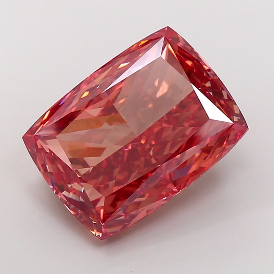 Loose Diamond - CUSHION MODIFIED 15.07ct Fancy Vivid Brown Pink VS1: Loose Diamond - CUSHION MODIFIED 15.07ct Fancy Vivid Brown Pink VS1 Source: This is a real non-mined Diamond that has been grown in a lab Shape: CUSHION MODIFIED Carats: 15.07 Color: Fancy Vivid Brown