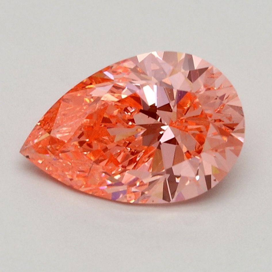 Loose Diamond - PEAR 1.48ct Fancy Vivid Pink SI2: Loose Diamond - PEAR 1.48ct Fancy Vivid Pink SI2 Source: This is a real non-mined Diamond that has been grown in a lab Shape: PEAR Carats: 1.48 Color: Fancy Vivid Pink Certification: IGI Video: