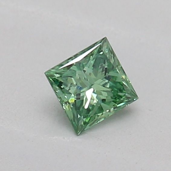 Loose Diamond - PRINCESS 0.16ct Fancy Vivid Green VS2: Loose Diamond - PRINCESS 0.16ct Fancy Vivid Green VS2 Source: This is a real non-mined Diamond that has been grown in a lab Shape: PRINCESS Carats: 0.16 Color: Fancy Vivid Green Certification: IGI Vid