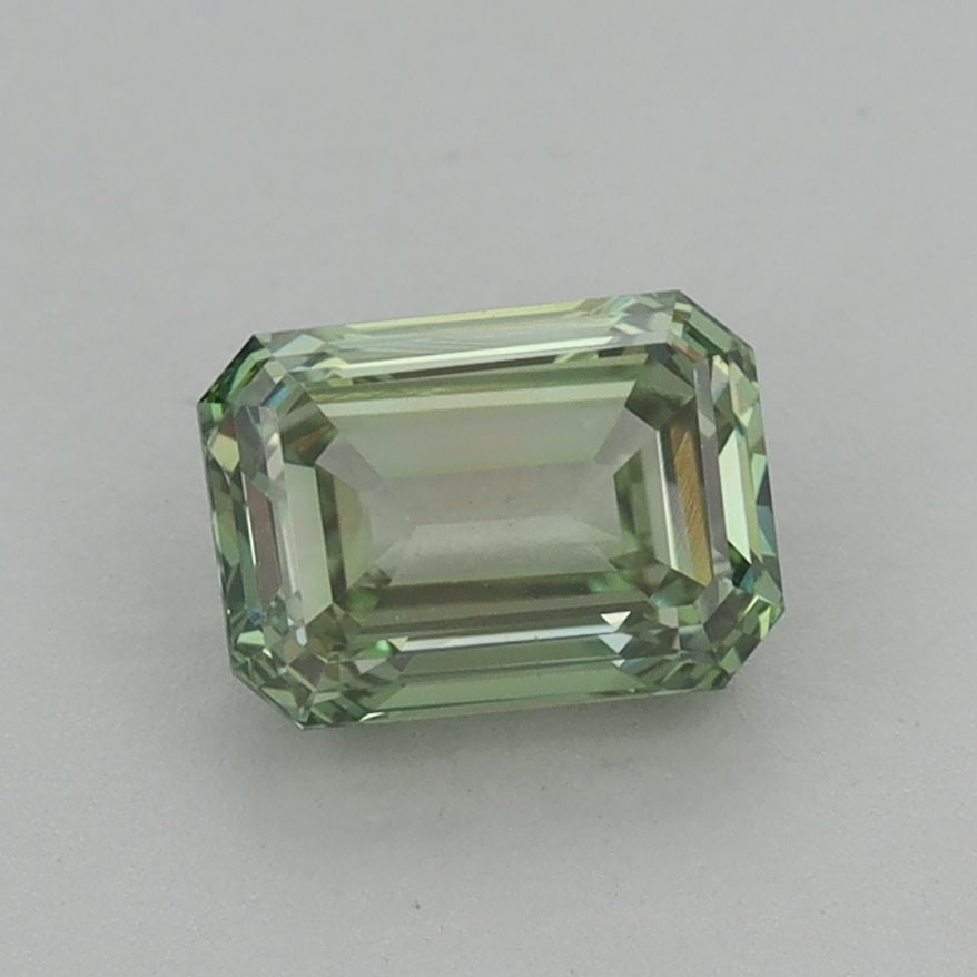 Loose Diamond - EMERALD 1.14ct Fancy Intense Green VS1: Loose Diamond - EMERALD 1.14ct Fancy Intense Green VS1 Source: This is a real non-mined Diamond that has been grown in a lab Shape: EMERALD Carats: 1.14 Color: Fancy Intense Green Certification: IGI V
