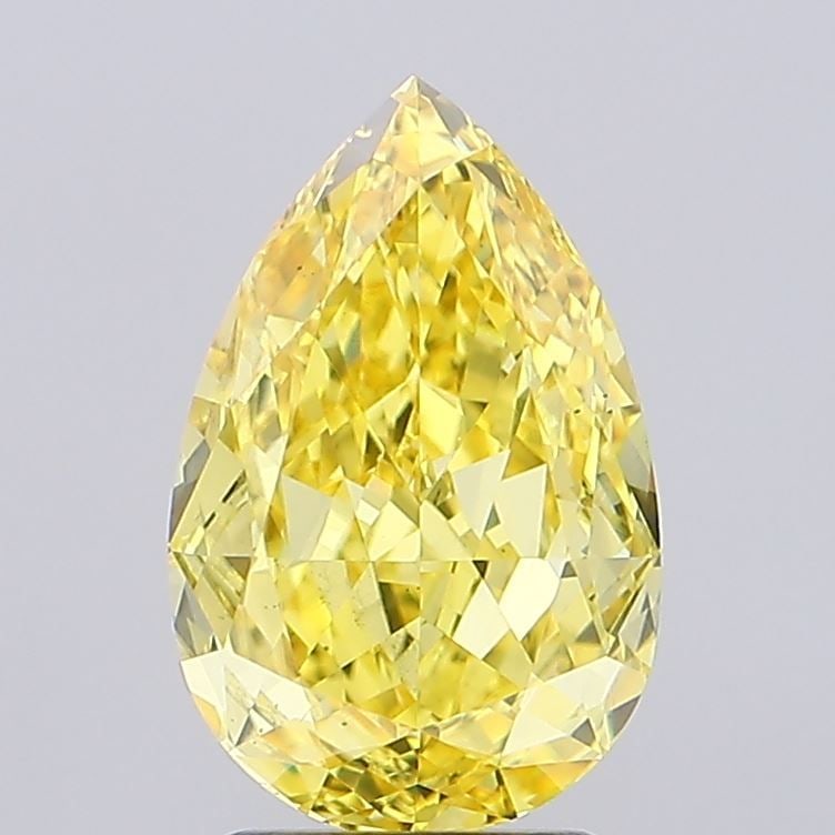 Loose Diamond - PEAR 3.05ct Fancy Vivid Yellow VS2: Loose Diamond - PEAR 3.05ct Fancy Vivid Yellow VS2 Source: This is a real non-mined Diamond that has been grown in a lab Shape: PEAR Carats: 3.05 Color: Fancy Vivid Yellow Certification: IGI Video: