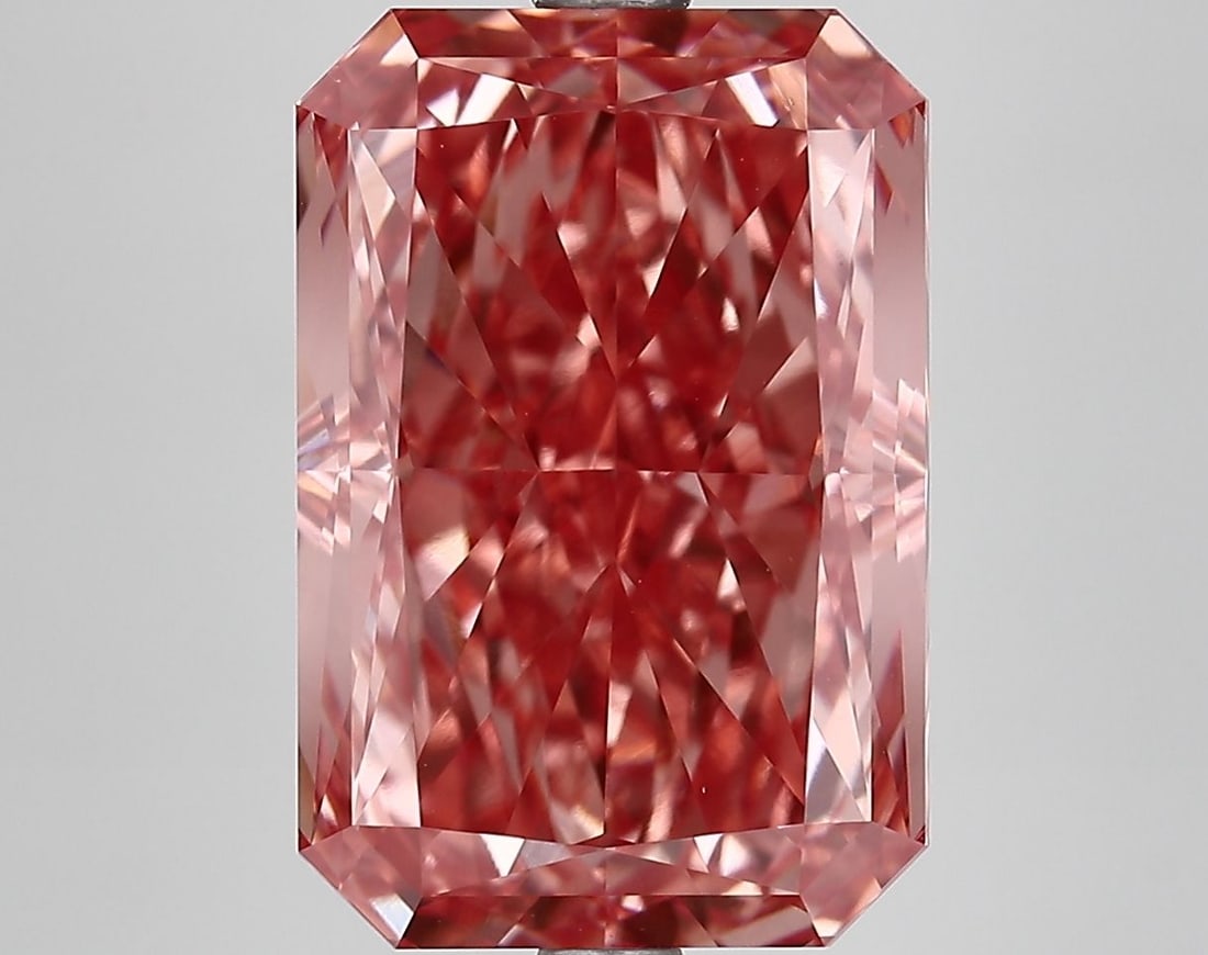 Loose Diamond - RADIANT 6.56ct Fancy Vivid Pink VS1: Loose Diamond - RADIANT 6.56ct Fancy Vivid Pink VS1 Source: This is a real non-mined Diamond that has been grown in a lab Shape: RADIANT Carats: 6.56 Color: Fancy Vivid Pink Certification: IGI Video: