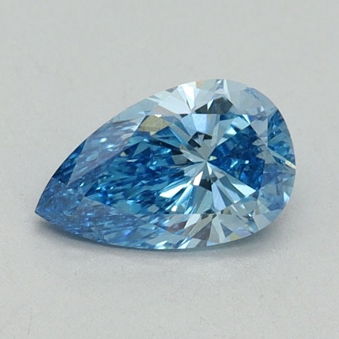 Loose Diamond - PEAR 0.57ct Fancy Vivid Blue VS2: Loose Diamond - PEAR 0.57ct Fancy Vivid Blue VS2 Source: This is a real non-mined Diamond that has been grown in a lab Shape: PEAR Carats: 0.57 Color: Fancy Vivid Blue Certification: IGI Video: