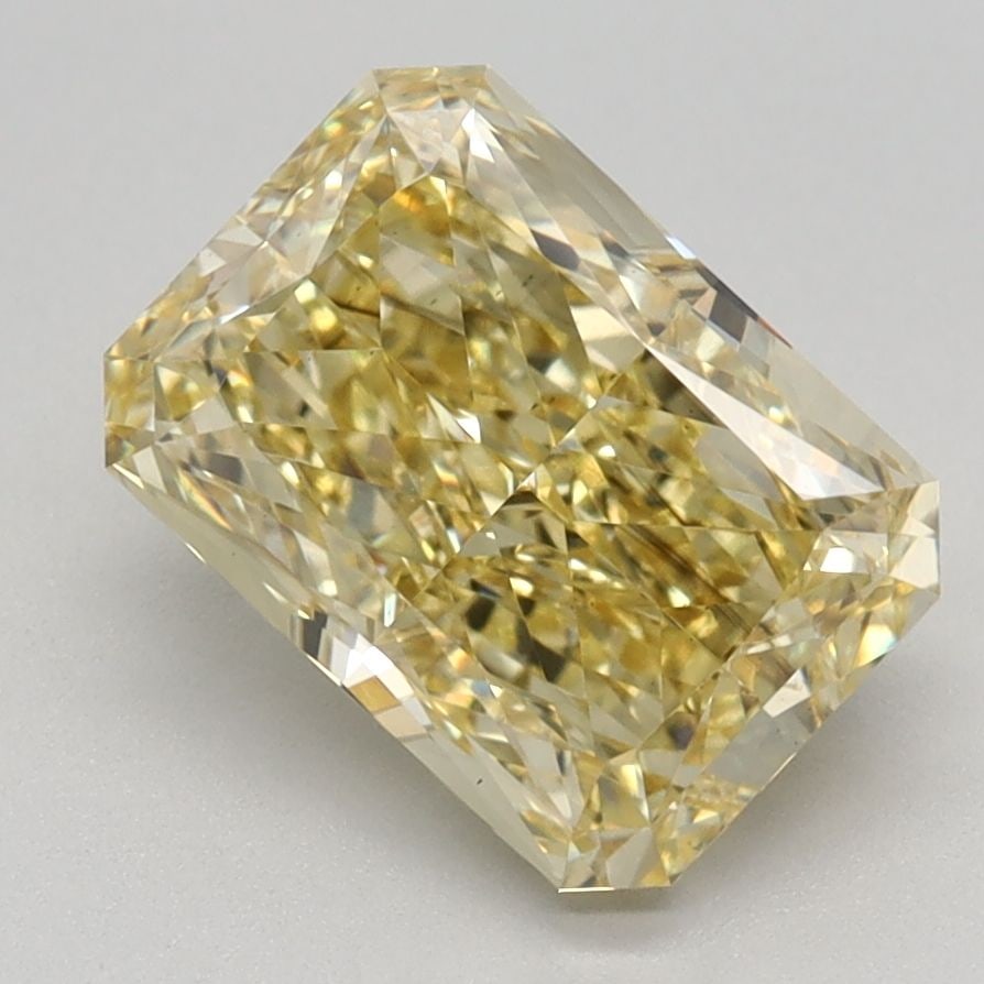 Loose Diamond - RADIANT 2.15ct Fancy Intense Yellow VS1: Loose Diamond - RADIANT 2.15ct Fancy Intense Yellow VS1 Source: This is a real non-mined Diamond that has been grown in a lab Shape: RADIANT Carats: 2.15 Color: Fancy Intense Yellow Certification: IGI