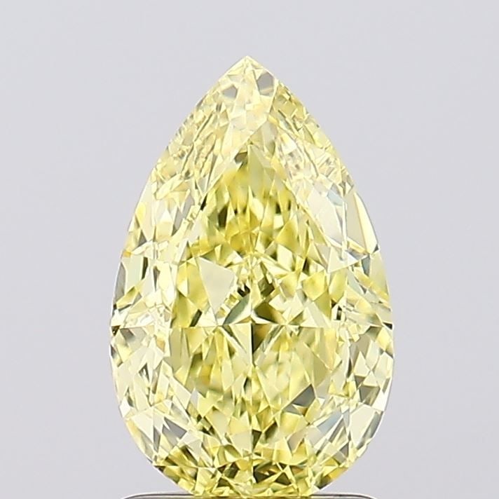 Loose Diamond - PEAR 1.54ct Fancy Intense Yellow VS1: Loose Diamond - PEAR 1.54ct Fancy Intense Yellow VS1 Source: This is a real non-mined Diamond that has been grown in a lab Shape: PEAR Carats: 1.54 Color: Fancy Intense Yellow Certification: IGI Video