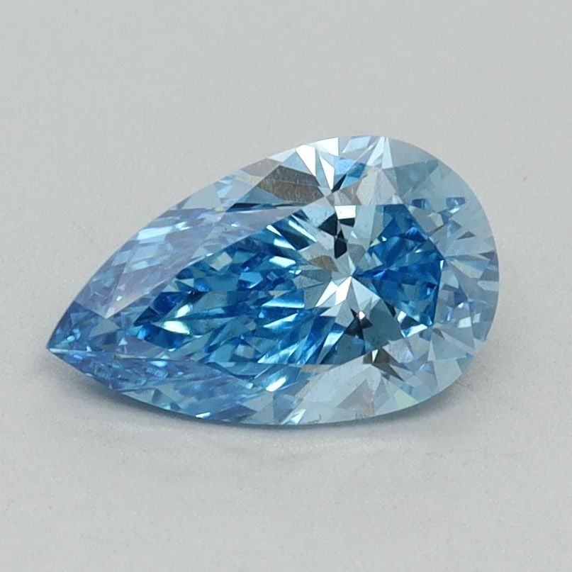 Loose Diamond - PEAR 0.9ct Fancy Vivid Blue VS2: Loose Diamond - PEAR 0.9ct Fancy Vivid Blue VS2 Source: This is a real non-mined Diamond that has been grown in a lab Shape: PEAR Carats: 0.9 Color: Fancy Vivid Blue Certification: IGI Video: