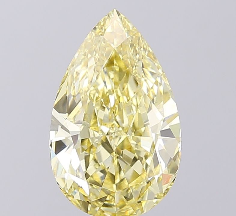 Loose Diamond - PEAR 3.0ct Fancy Yellow VS1: Loose Diamond - PEAR 3.0ct Fancy Yellow VS1 Source: This is a real non-mined Diamond that has been grown in a lab Shape: PEAR Carats: 3.0 Color: Fancy Yellow Certification: IGI Video:
