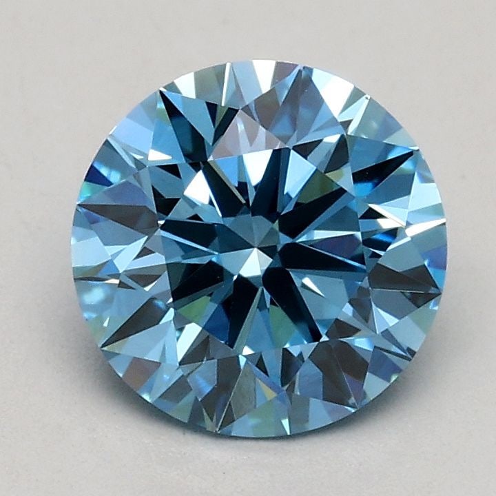 Loose Diamond - ROUND 1.06ct Fancy Intense Blue VS1: Loose Diamond - ROUND 1.06ct Fancy Intense Blue VS1 Source: This is a real non-mined Diamond that has been grown in a lab Shape: ROUND Carats: 1.06 Color: Fancy Intense Blue Certification: IGI Video: