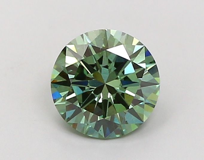 Loose Diamond - ROUND 1.51ct Fancy Vivid Green VS2: Loose Diamond - ROUND 1.51ct Fancy Vivid Green VS2 Source: This is a real non-mined Diamond that has been grown in a lab Shape: ROUND Carats: 1.51 Color: Fancy Vivid Green Certification: IGI Video: