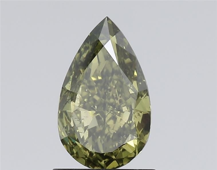 Loose Diamond - PEAR 1.03ct Fancy Vivid Green SI1: Loose Diamond - PEAR 1.03ct Fancy Vivid Green SI1 Source: This is a real non-mined Diamond that has been grown in a lab Shape: PEAR Carats: 1.03 Color: Fancy Vivid Green Certification: IGI Video: