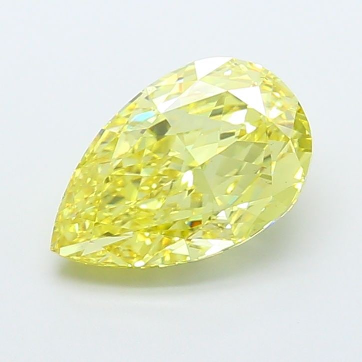 Loose Diamond - PEAR 4.57ct Fancy Intense Yellow VS1: Loose Diamond - PEAR 4.57ct Fancy Intense Yellow VS1 Source: This is a real non-mined Diamond that has been grown in a lab Shape: PEAR Carats: 4.57 Color: Fancy Intense Yellow Certification: IGI Video