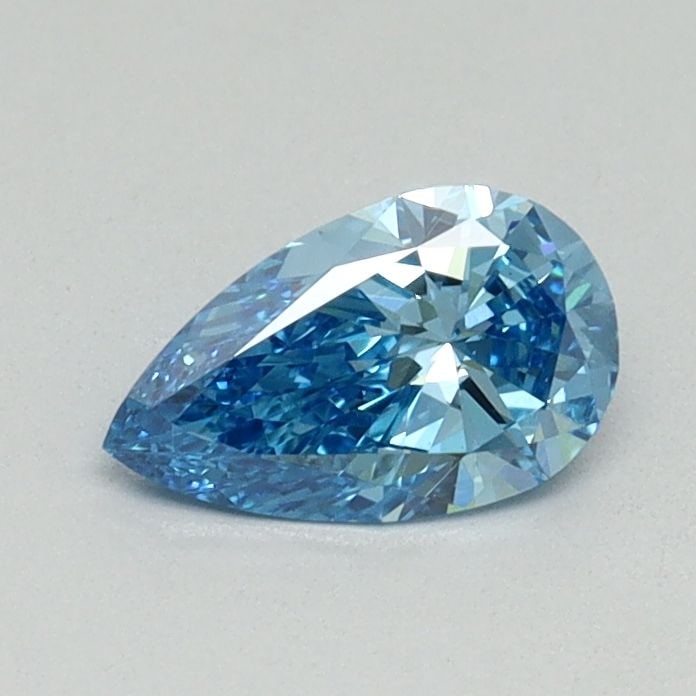 Loose Diamond - PEAR 0.47ct Fancy Blue VVS2: Loose Diamond - PEAR 0.47ct Fancy Blue VVS2 Source: This is a real non-mined Diamond that has been grown in a lab Shape: PEAR Carats: 0.47 Color: Fancy Blue Certification: NONE Video: