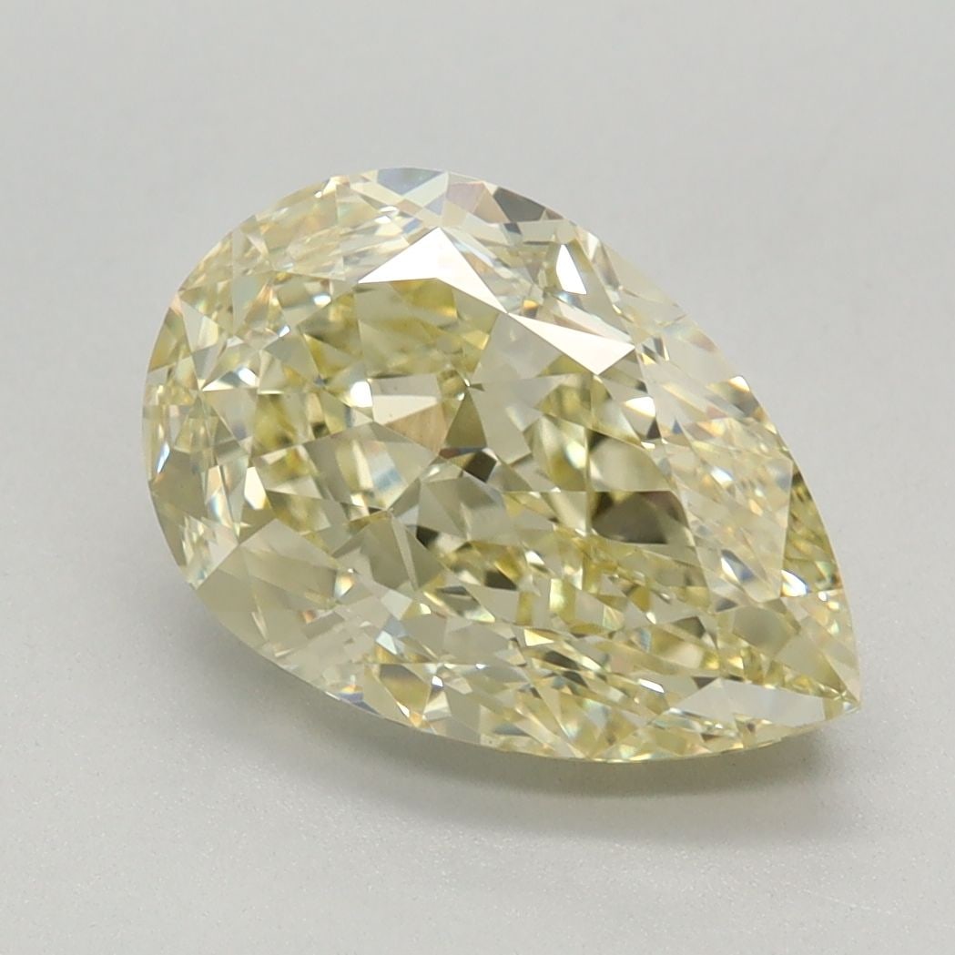 Loose Diamond - PEAR 2.61ct Fancy Intense Yellow VVS2: Loose Diamond - PEAR 2.61ct Fancy Intense Yellow VVS2 Source: This is a real non-mined Diamond that has been grown in a lab Shape: PEAR Carats: 2.61 Color: Fancy Intense Yellow Certification: IGI Vide