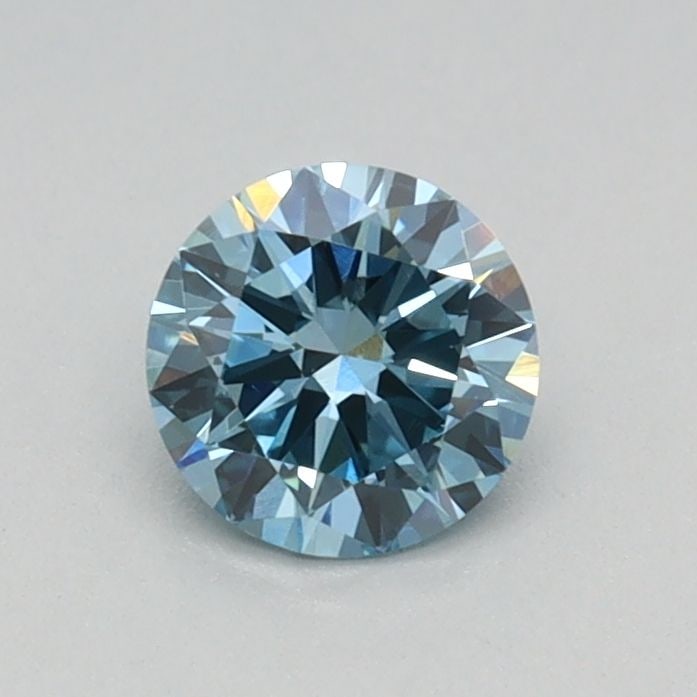 Loose Diamond - ROUND 0.37ct Fancy Vivid Blue VVS2: Loose Diamond - ROUND 0.37ct Fancy Vivid Blue VVS2 Source: This is a real non-mined Diamond that has been grown in a lab Shape: ROUND Carats: 0.37 Color: Fancy Vivid Blue Certification: IGI Video: