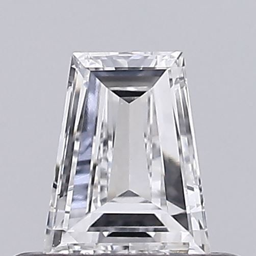 Loose Diamond - TAPERED BAGUETTE 0.38ct E VS1: Loose Diamond - TAPERED BAGUETTE 0.38ct E VS1 Source: This is a real non-mined Diamond that has been grown in a lab Shape: TAPERED BAGUETTE Carats: 0.38 Color: E Clarity: VS1 Certification: NONE