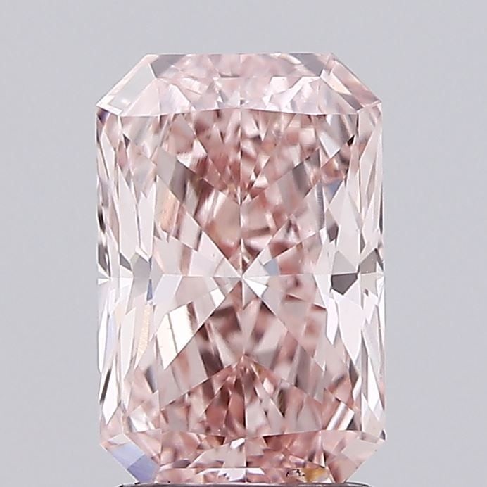 Loose Diamond - RADIANT 1.74ct Fancy Intense Pink VS1: Loose Diamond - RADIANT 1.74ct Fancy Intense Pink VS1 Source: This is a real non-mined Diamond that has been grown in a lab Shape: RADIANT Carats: 1.74 Color: Fancy Intense Pink Certification: IGI Vid