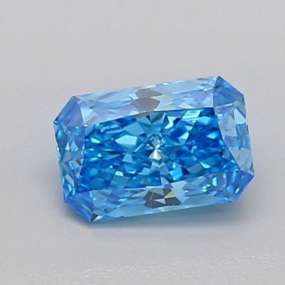 Loose Diamond - RADIANT 0.6ct Fancy Vivid Blue VVS2: Loose Diamond - RADIANT 0.6ct Fancy Vivid Blue VVS2 Source: This is a real non-mined Diamond that has been grown in a lab Shape: RADIANT Carats: 0.6 Color: Fancy Vivid Blue Certification: IGI Video: