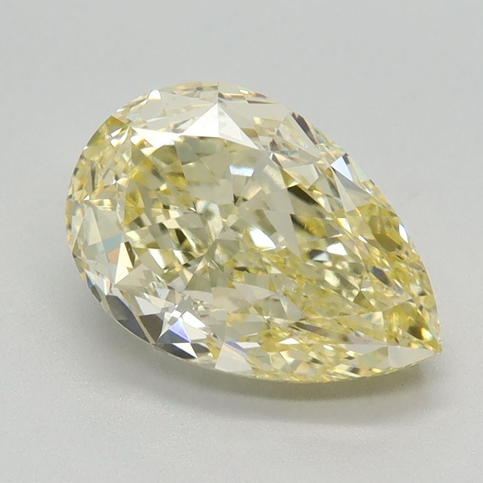 Loose Diamond - PEAR 2.27ct Fancy Yellow VS1: Loose Diamond - PEAR 2.27ct Fancy Yellow VS1 Source: This is a real non-mined Diamond that has been grown in a lab Shape: PEAR Carats: 2.27 Color: Fancy Yellow Certification: IGI Video: