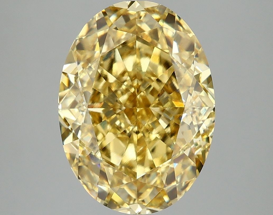 Loose Diamond - OVAL 5.09ct Fancy Vivid Yellow VS1 (1 of 1)