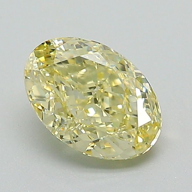 Loose Diamond - OVAL 1.03ct Fancy Yellow VS1: Loose Diamond - OVAL 1.03ct Fancy Yellow VS1 Source: This is a real non-mined Diamond that has been grown in a lab Shape: OVAL Carats: 1.03 Color: Fancy Yellow Certification: IGI Video: