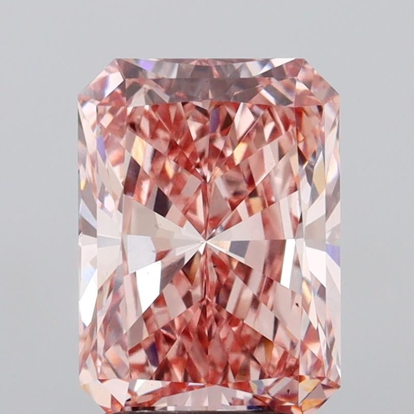 Loose Diamond - RADIANT 3.01ct Fancy Intense Pink VS2: Loose Diamond - RADIANT 3.01ct Fancy Intense Pink VS2 Source: This is a real non-mined Diamond that has been grown in a lab Shape: RADIANT Carats: 3.01 Color: Fancy Intense Pink Certification: IGI Vid