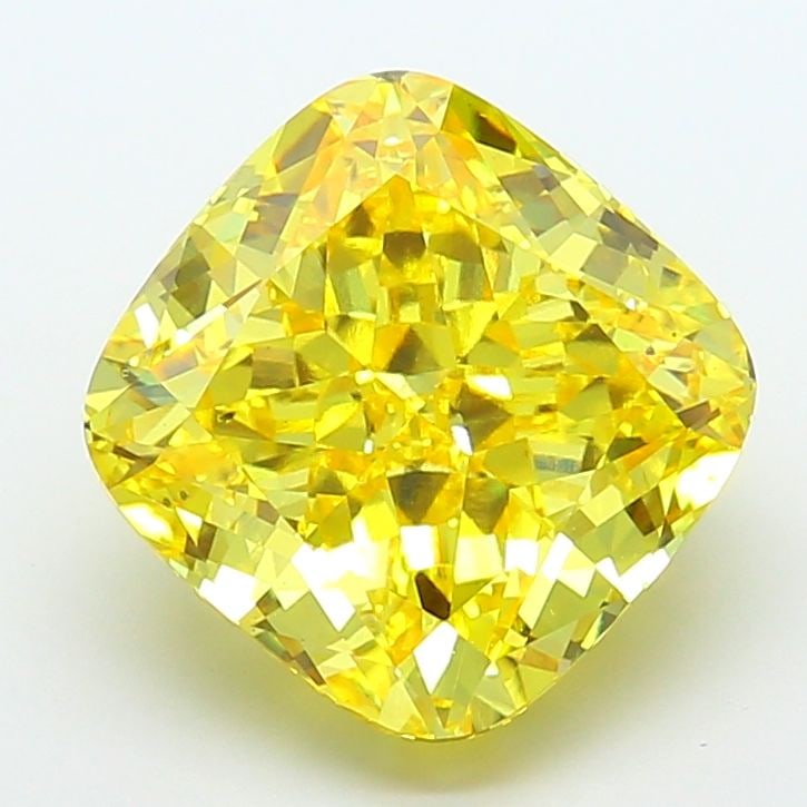 Loose Diamond - CUSHION MODIFIED 10.01ct Fancy Vivid Yellow VS2: Loose Diamond - CUSHION MODIFIED 10.01ct Fancy Vivid Yellow VS2 Source: This is a real non-mined Diamond that has been grown in a lab Shape: CUSHION MODIFIED Carats: 10.01 Color: Fancy Vivid Yellow Ce