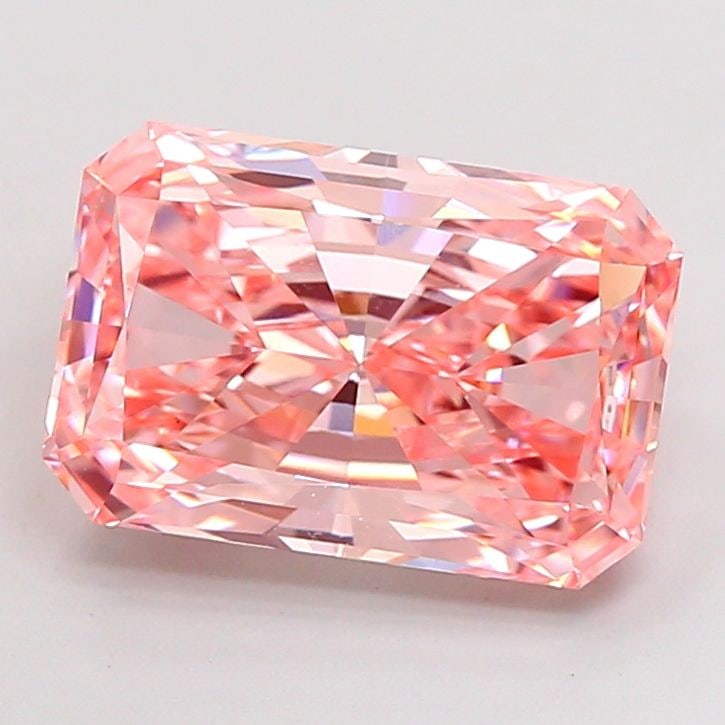 Loose Diamond - RADIANT 5.09ct Fancy Vivid Pink VS1: Loose Diamond - RADIANT 5.09ct Fancy Vivid Pink VS1 Source: This is a real non-mined Diamond that has been grown in a lab Shape: RADIANT Carats: 5.09 Color: Fancy Vivid Pink Certification: IGI Video: