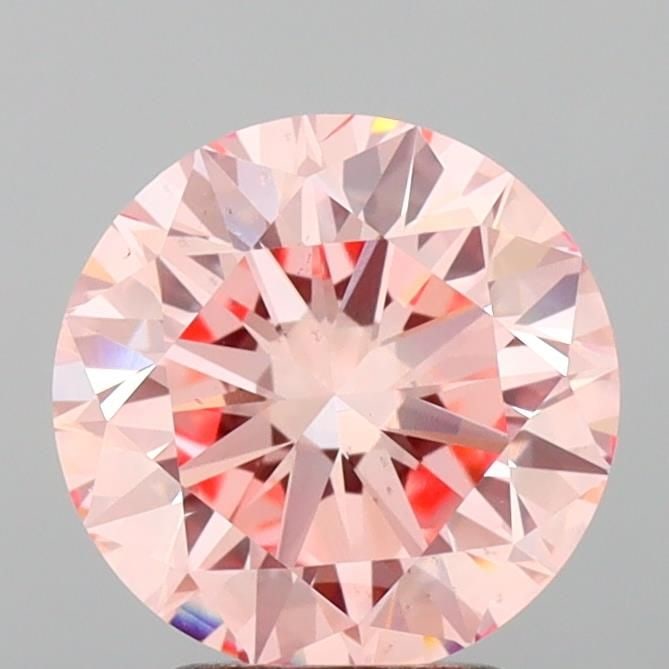 Loose Diamond - ROUND 3.01ct Fancy Intense Pink VS2: Loose Diamond - ROUND 3.01ct Fancy Intense Pink VS2 Source: This is a real non-mined Diamond that has been grown in a lab Shape: ROUND Carats: 3.01 Color: Fancy Intense Pink Certification: IGI Video: