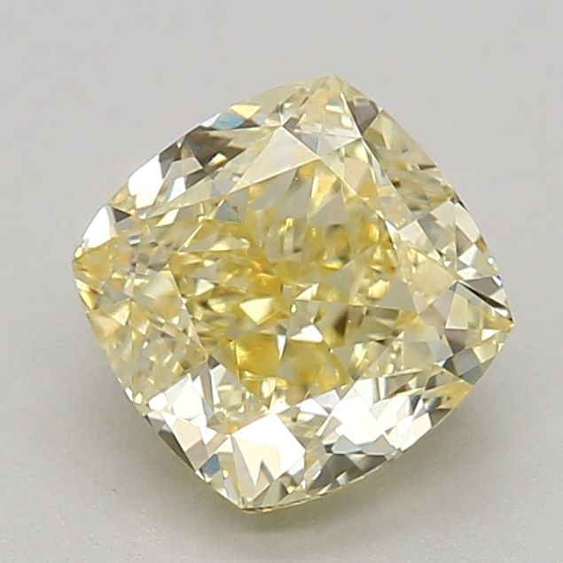 Loose Diamond - CUSHION MODIFIED 1.16ct Fancy Intense Yellow VVS2: Loose Diamond - CUSHION MODIFIED 1.16ct Fancy Intense Yellow VVS2 Source: This is a real non-mined Diamond that has been grown in a lab Shape: CUSHION MODIFIED Carats: 1.16 Color: Fancy Intense Yellow