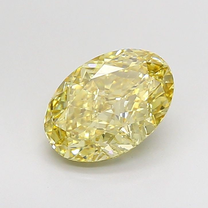 Loose Diamond - OVAL 2.1ct Fancy Intense Yellow VS1: Loose Diamond - OVAL 2.1ct Fancy Intense Yellow VS1 Source: This is a real non-mined Diamond that has been grown in a lab Shape: OVAL Carats: 2.1 Color: Fancy Intense Yellow Certification: IGI Video:
