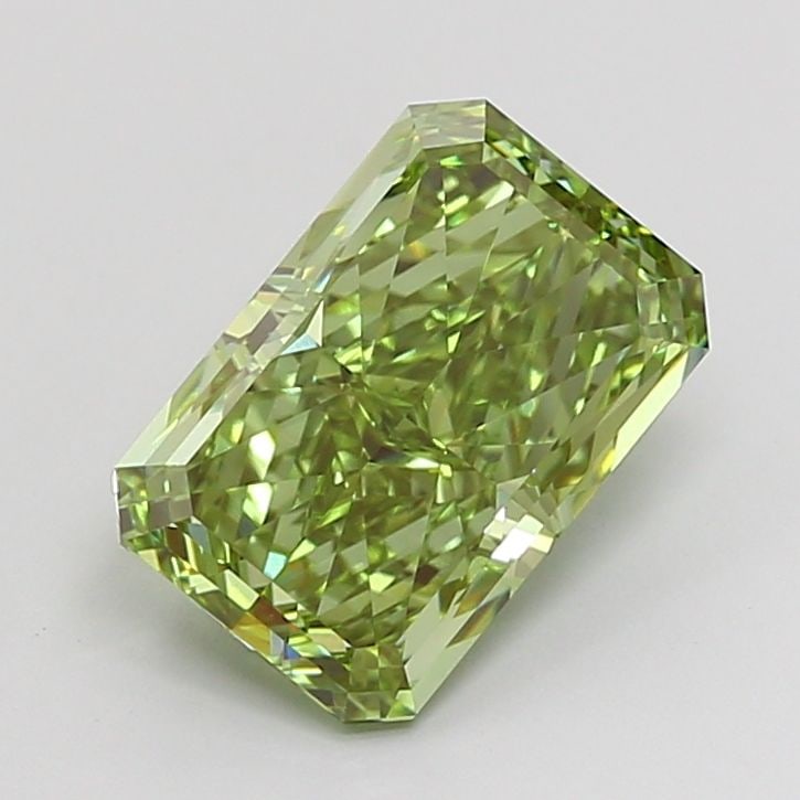 Loose Diamond - RADIANT 3.33ct Fancy Vivid Green VVS1: Loose Diamond - RADIANT 3.33ct Fancy Vivid Green VVS1 Source: This is a real non-mined Diamond that has been grown in a lab Shape: RADIANT Carats: 3.33 Color: Fancy Vivid Green Certification: IGI Vide