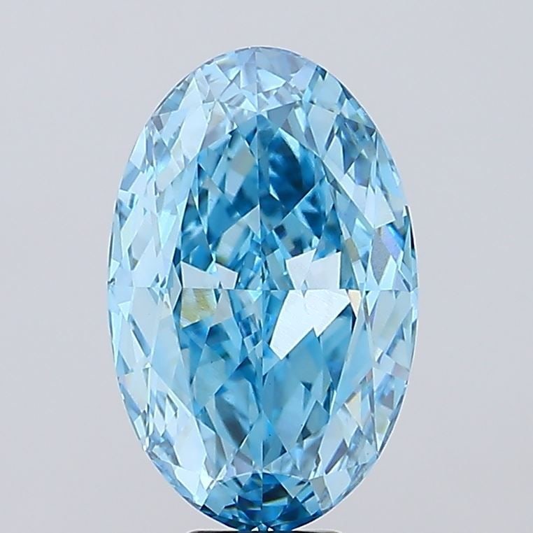Loose Diamond - OVAL 11.01ct Fancy Vivid Blue VVS2: Loose Diamond - OVAL 11.01ct Fancy Vivid Blue VVS2 Source: This is a real non-mined Diamond that has been grown in a lab Shape: OVAL Carats: 11.01 Color: Fancy Vivid Blue Certification: IGI Video: