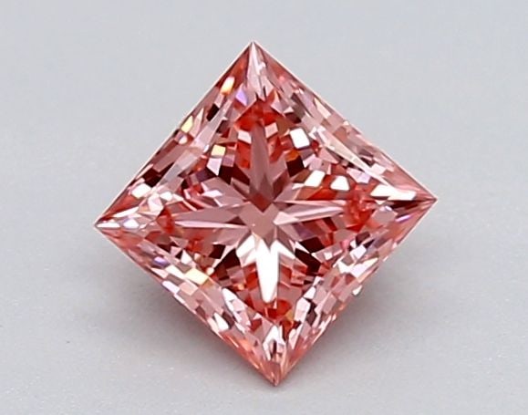 Loose Diamond - PRINCESS 0.47ct Fancy Vivid Pink VS1: Loose Diamond - PRINCESS 0.47ct Fancy Vivid Pink VS1 Source: This is a real non-mined Diamond that has been grown in a lab Shape: PRINCESS Carats: 0.47 Color: Fancy Vivid Pink Certification: IGI Video
