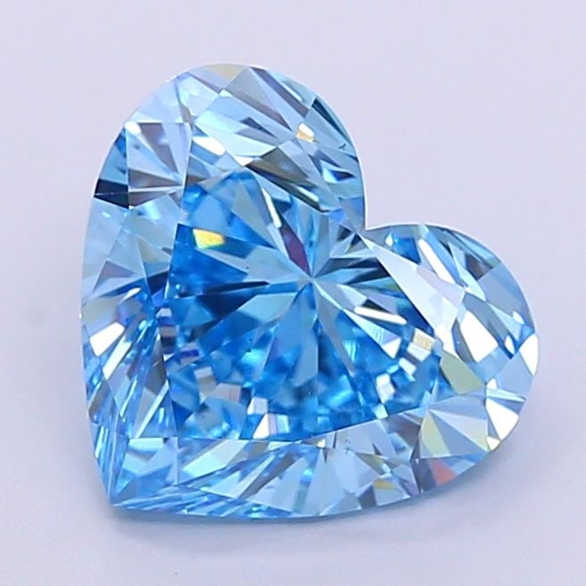 Loose Diamond - HEART 4.22ct Fancy Vivid Blue VS1: Loose Diamond - HEART 4.22ct Fancy Vivid Blue VS1 Source: This is a real non-mined Diamond that has been grown in a lab Shape: HEART Carats: 4.22 Color: Fancy Vivid Blue Certification: IGI Video: