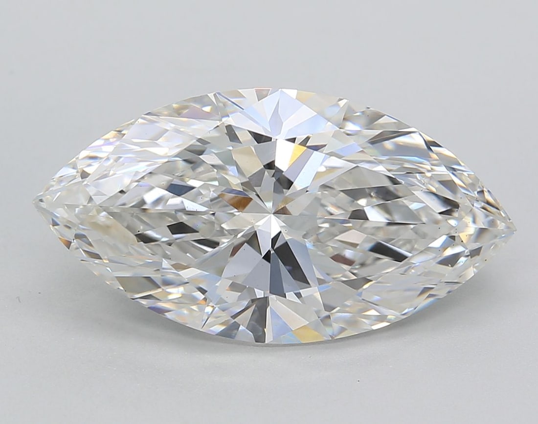 Loose Diamond - MARQUISE 6.41ct F VS2: Loose Diamond - MARQUISE 6.41ct F VS2 Source: This is a real non-mined Diamond that has been grown in a lab Shape: MARQUISE Carats: 6.41 Color: F Clarity: VS2 Certification: IGI Video: Video Link The
