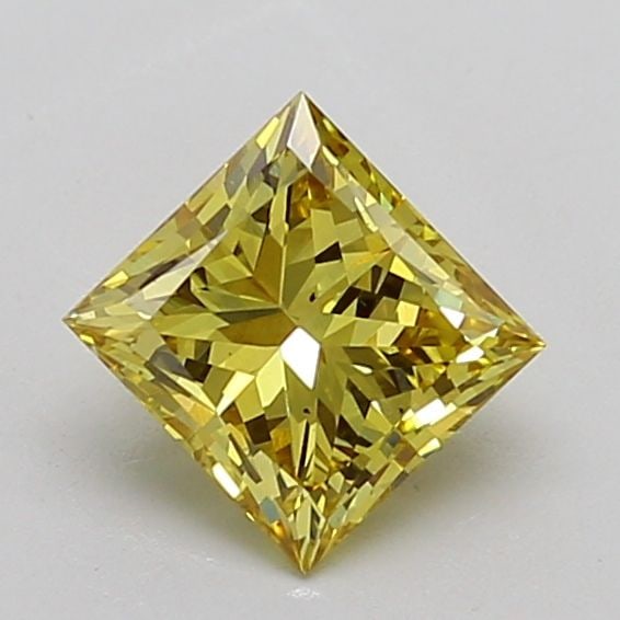 Loose Diamond - PRINCESS 1.29ct Fancy Intense Yellow VS2: Loose Diamond - PRINCESS 1.29ct Fancy Intense Yellow VS2 Source: This is a real non-mined Diamond that has been grown in a lab Shape: PRINCESS Carats: 1.29 Color: Fancy Intense Yellow Certification: I