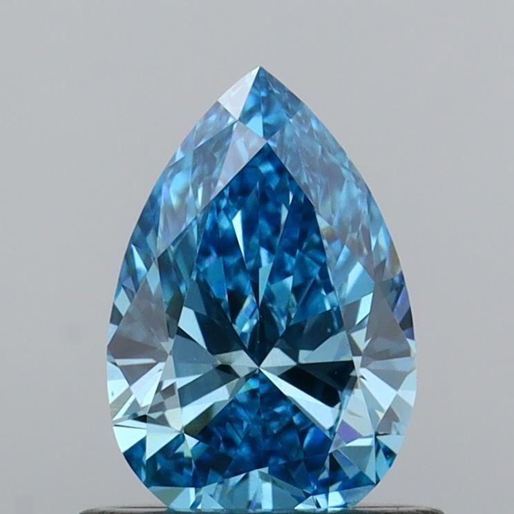 Loose Diamond - PEAR 0.69ct Fancy Vivid Blue VS1: Loose Diamond - PEAR 0.69ct Fancy Vivid Blue VS1 Source: This is a real non-mined Diamond that has been grown in a lab Shape: PEAR Carats: 0.69 Color: Fancy Vivid Blue Certification: IGI Video: