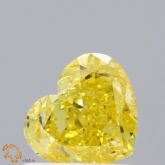 Loose Diamond - HEART 0.65ct Fancy Vivid Yellow VS1: Loose Diamond - HEART 0.65ct Fancy Vivid Yellow VS1 Source: This is a real non-mined Diamond that has been grown in a lab Shape: HEART Carats: 0.65 Color: Fancy Vivid Yellow Certification: IGI Video: