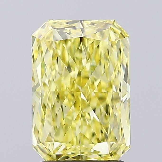 Loose Diamond - RADIANT 2.03ct Fancy Intense Yellow VS2: Loose Diamond - RADIANT 2.03ct Fancy Intense Yellow VS2 Source: This is a real non-mined Diamond that has been grown in a lab Shape: RADIANT Carats: 2.03 Color: Fancy Intense Yellow Certification: IGI