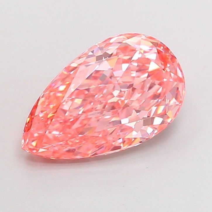Loose Diamond - PEAR 3.62ct Fancy Vivid Pink VVS2: Loose Diamond - PEAR 3.62ct Fancy Vivid Pink VVS2 Source: This is a real non-mined Diamond that has been grown in a lab Shape: PEAR Carats: 3.62 Color: Fancy Vivid Pink Certification: IGI Video: