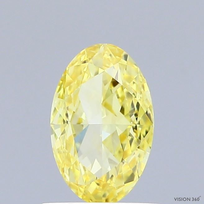 Loose Diamond - OVAL 1.01ct Fancy Vivid Yellow VS1: Loose Diamond - OVAL 1.01ct Fancy Vivid Yellow VS1 Source: This is a real non-mined Diamond that has been grown in a lab Shape: OVAL Carats: 1.01 Color: Fancy Vivid Yellow Certification: IGI Video: