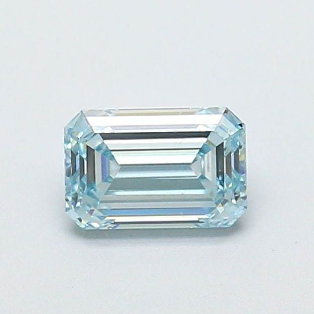 Loose Diamond - EMERALD 1.0ct Fancy Greenish Blue VS2: Loose Diamond - EMERALD 1.0ct Fancy Greenish Blue VS2 Source: This is a real non-mined Diamond that has been grown in a lab Shape: EMERALD Carats: 1.0 Color: Fancy Greenish Blue Certification: IGI Vid