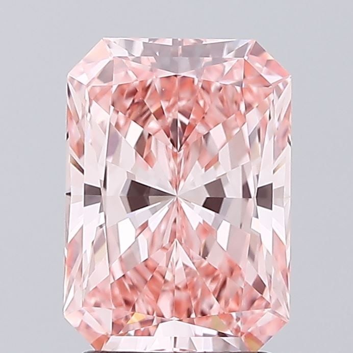 Loose Diamond - RADIANT 2.11ct Fancy Vivid Pink VVS2: Loose Diamond - RADIANT 2.11ct Fancy Vivid Pink VVS2 Source: This is a real non-mined Diamond that has been grown in a lab Shape: RADIANT Carats: 2.11 Color: Fancy Vivid Pink Certification: IGI Video: