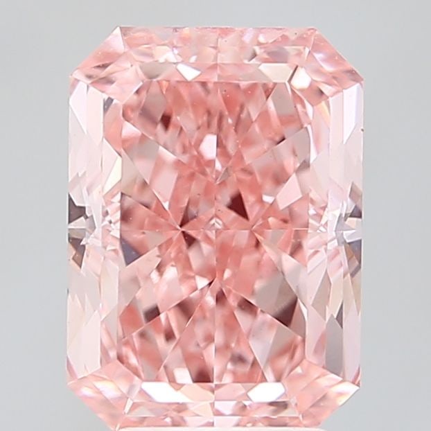 Loose Diamond - RADIANT 4.0ct Fancy Vivid Pink VVS2: Loose Diamond - RADIANT 4.0ct Fancy Vivid Pink VVS2 Source: This is a real non-mined Diamond that has been grown in a lab Shape: RADIANT Carats: 4.0 Color: Fancy Vivid Pink Certification: IGI Video: