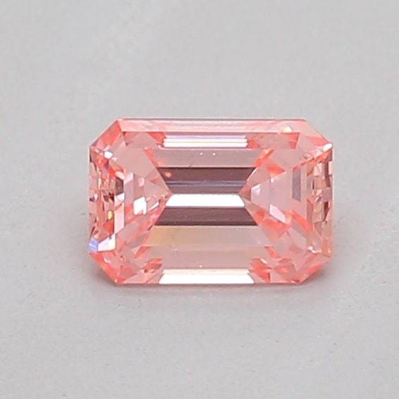 Loose Diamond - EMERALD 0.25ct Fancy Vivid Pink VS2: Loose Diamond - EMERALD 0.25ct Fancy Vivid Pink VS2 Source: This is a real non-mined Diamond that has been grown in a lab Shape: EMERALD Carats: 0.25 Color: Fancy Vivid Pink Certification: IGI The Dia