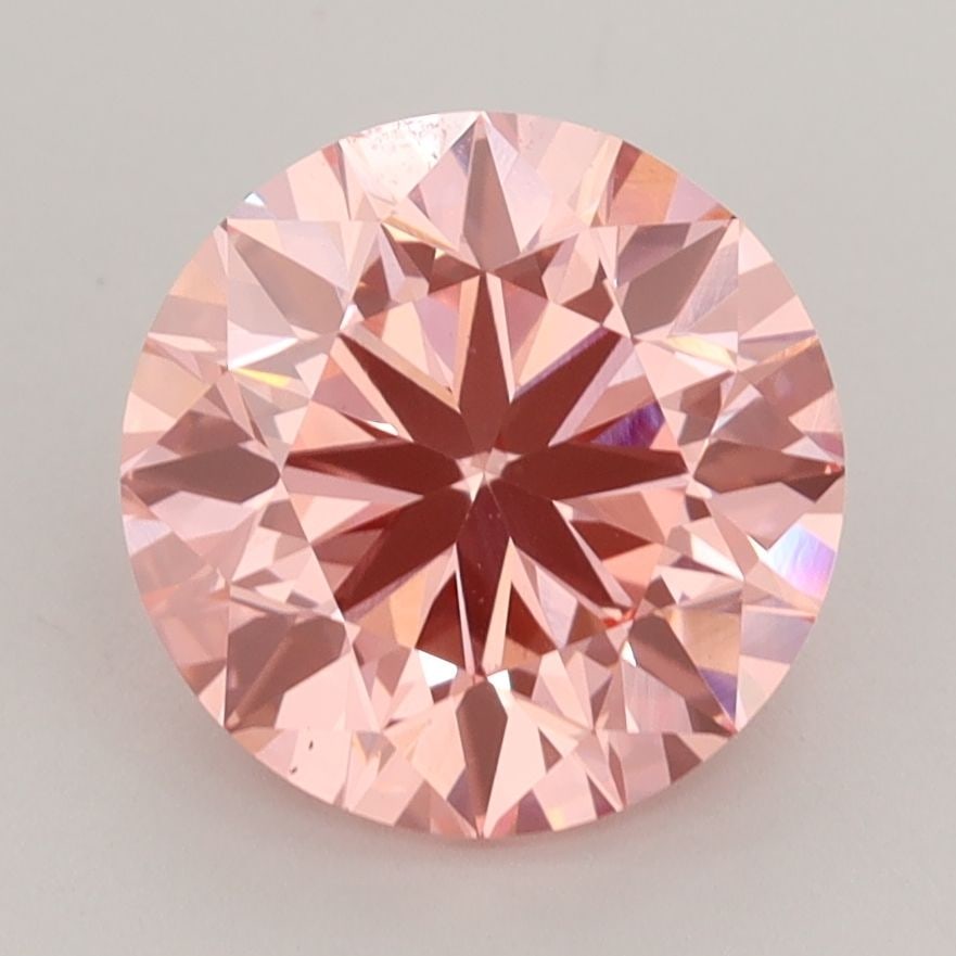 Loose Diamond - ROUND 3.08ct Fancy Vivid Pink VS1: Loose Diamond - ROUND 3.08ct Fancy Vivid Pink VS1 Source: This is a real non-mined Diamond that has been grown in a lab Shape: ROUND Carats: 3.08 Color: Fancy Vivid Pink Certification: IGI Video:
