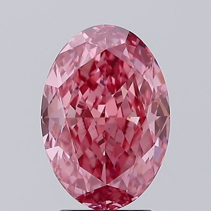 Loose Diamond - OVAL 3.18ct Fancy Vivid Pink VS1: Loose Diamond - OVAL 3.18ct Fancy Vivid Pink VS1 Source: This is a real non-mined Diamond that has been grown in a lab Shape: OVAL Carats: 3.18 Color: Fancy Vivid Pink Certification: IGI The Diamond