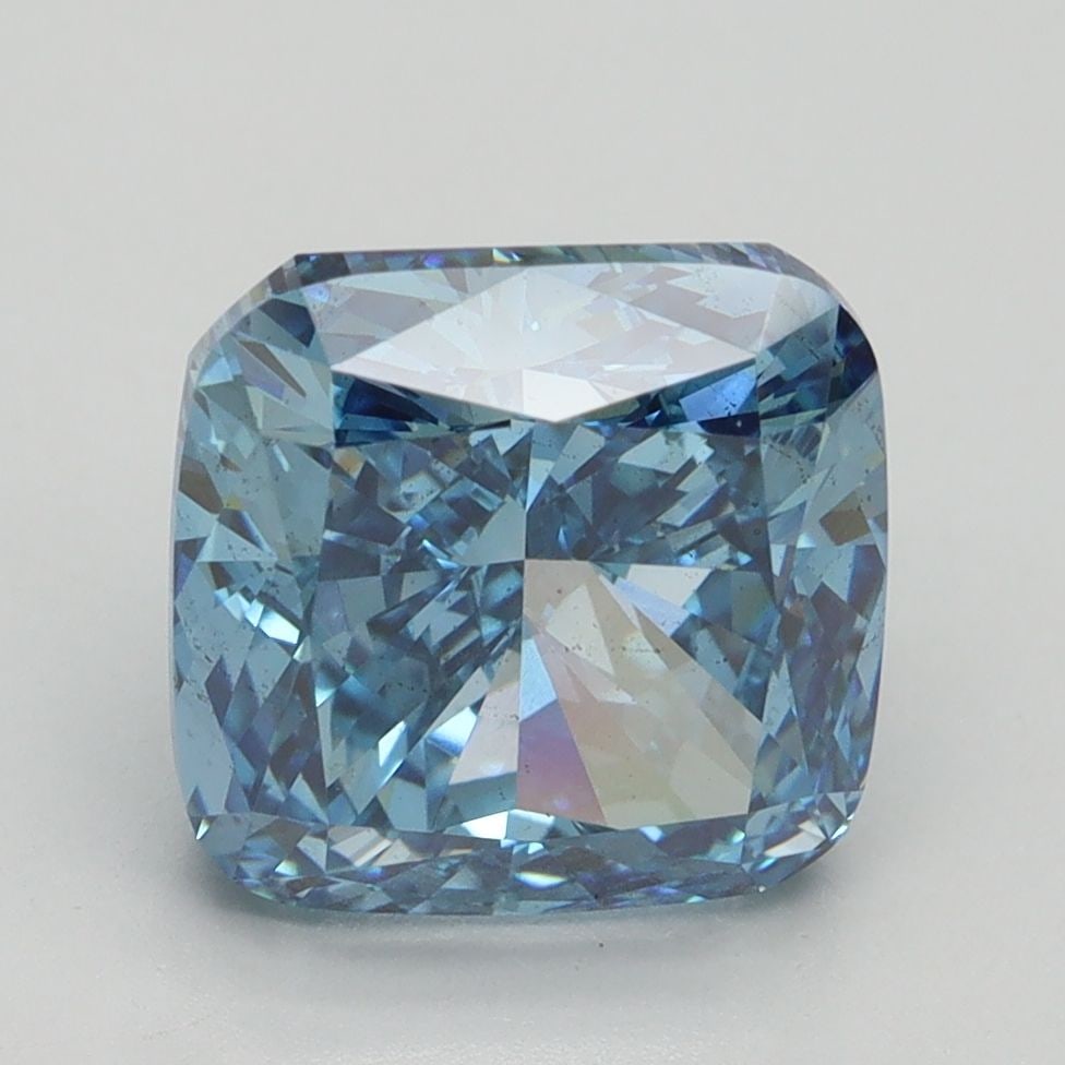 Loose Diamond - CUSHION BRILLIANT 4.04ct Fancy Vivid Blue SI1: Loose Diamond - CUSHION BRILLIANT 4.04ct Fancy Vivid Blue SI1 Source: This is a real non-mined Diamond that has been grown in a lab Shape: CUSHION BRILLIANT Carats: 4.04 Color: Fancy Vivid Blue