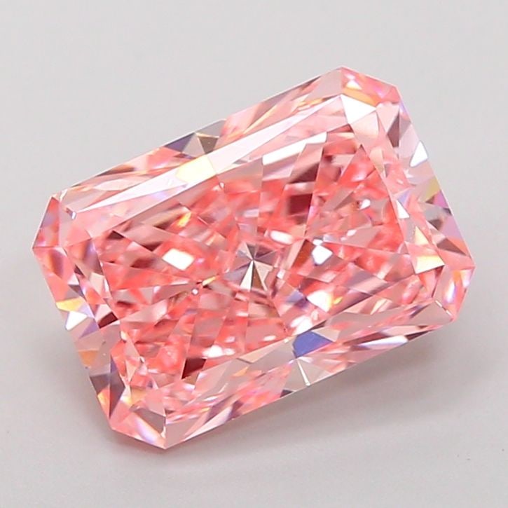 Loose Diamond - RADIANT 3.02ct Fancy Vivid Pink VS1: Loose Diamond - RADIANT 3.02ct Fancy Vivid Pink VS1 Source: This is a real non-mined Diamond that has been grown in a lab Shape: RADIANT Carats: 3.02 Color: Fancy Vivid Pink Certification: IGI Video: